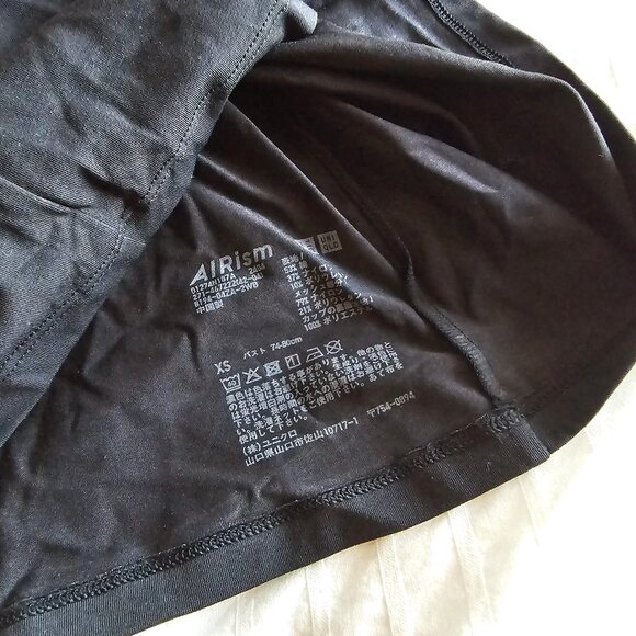 Uniqlo AIRism Cotton Bra Tube Top - 2024 - Black - Sz XS JAPAN - NWT - Picture 4 of 8